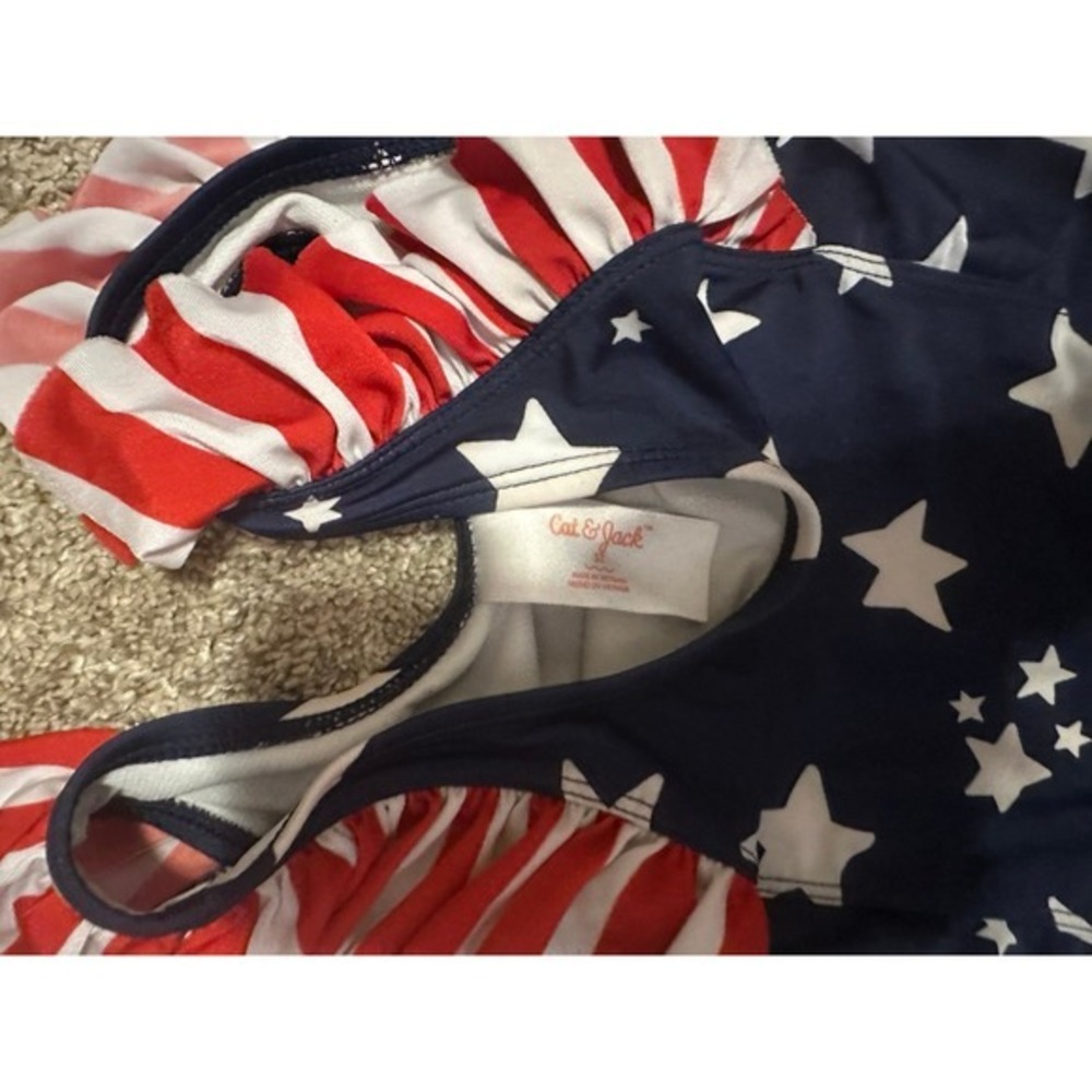 Girls patriotic Bathing suit‎ Lot, 4T&5T. Americana Holiday - Picture 5 of 7